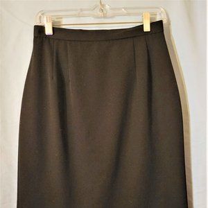 Classiques Entier Petites Black Japanese Wool Pencil Skirt Sz 10